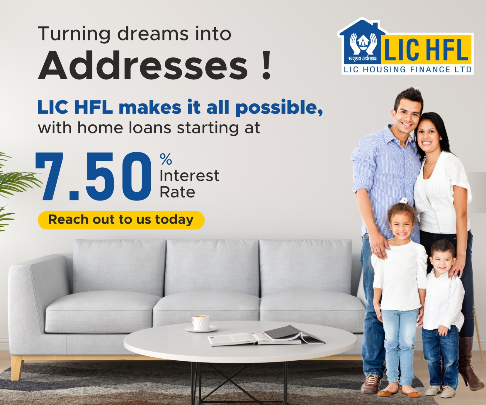 LIC Home Loan Festival Offer poster